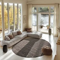 Runde tepper - Farley Natural Cotton Shaggy (taupe)
