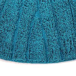 Runde tepper - Farley Natural Cotton Shaggy (turkis)