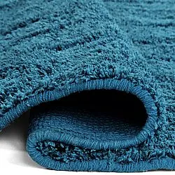 Runde tepper - Farley Natural Cotton Shaggy (turkis)