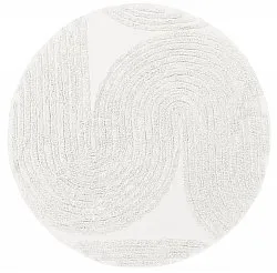 Runde tepper - Jovie Natural Cotton Shaggy (offwhite)