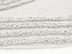 Runde tepper - Jovie Natural Cotton Shaggy (offwhite)