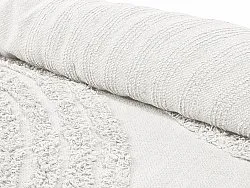 Runde tepper - Jovie Natural Cotton Shaggy (offwhite)