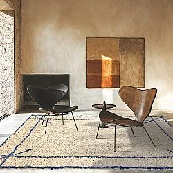 Ryetepper - Kairi Natural Cotton Shaggy (beige/blå)