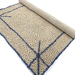 Ryetepper - Kairi Natural Cotton Shaggy (beige/blå)