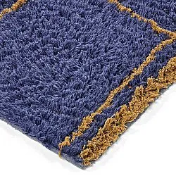 Ryetepper - Lana Natural Cotton Shaggy (blå/gul)