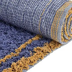 Ryetepper - Lana Natural Cotton Shaggy (blå/gul)