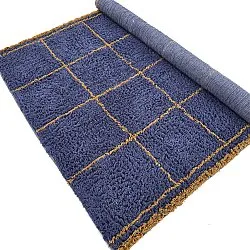 Ryetepper - Lana Natural Cotton Shaggy (blå/gul)