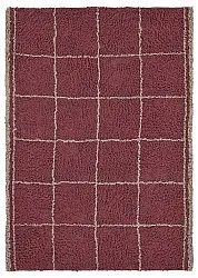 Ryetepper - Lana Natural Cotton Shaggy (taupe/rød)