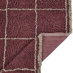 Ryetepper - Lana Natural Cotton Shaggy (taupe/rød)