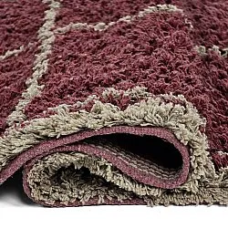 Ryetepper - Lana Natural Cotton Shaggy (taupe/rød)