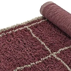 Ryetepper - Lana Natural Cotton Shaggy (taupe/rød)