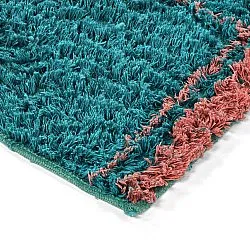 Ryetepper - Lana Natural Cotton Shaggy (turkis/rosa)