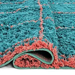Ryetepper - Lana Natural Cotton Shaggy (turkis/rosa)
