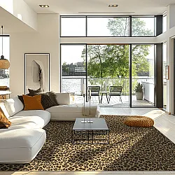 Wilton-teppe - Leopard (brun)