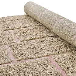 Ryetepper - Lindley Natural Cotton Shaggy (beige/rosa)