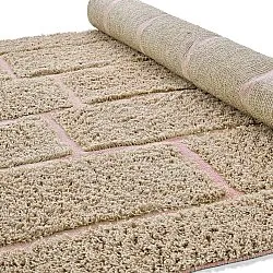 Ryetepper - Lindley Natural Cotton Shaggy (beige/rosa)
