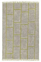 Ryetepper - Lindley Natural Cotton Shaggy (greige/grønn)