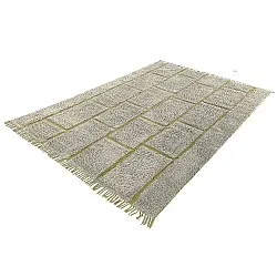 Ryetepper - Lindley Natural Cotton Shaggy (greige/grønn)