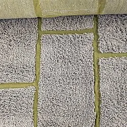 Ryetepper - Lindley Natural Cotton Shaggy (greige/grønn)