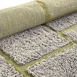 Ryetepper - Lindley Natural Cotton Shaggy (greige/grønn)