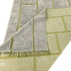 Ryetepper - Lindley Natural Cotton Shaggy (greige/grønn)