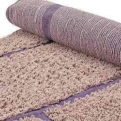 Runde tepper - Lindley Natural Cotton Shaggy (rosa/lilla)