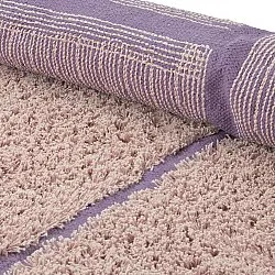 Runde tepper - Lindley Natural Cotton Shaggy (rosa/lilla)