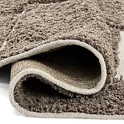 Runde tepper - Lindley Natural Cotton Shaggy (taupe/grå)