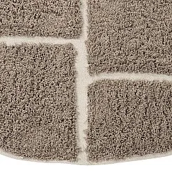 Runde tepper - Lindley Natural Cotton Shaggy (taupe/grå)