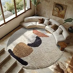 Runde tepper - Mantona Natural Cotton Shaggy (multi)