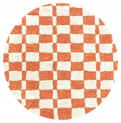 Runde tepper - Maranello Natural Cotton Shaggy (oransje)