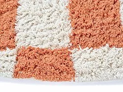 Runde tepper - Maranello Natural Cotton Shaggy (oransje)