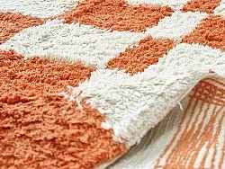 Runde tepper - Maranello Natural Cotton Shaggy (oransje)