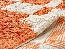 Runde tepper - Maranello Natural Cotton Shaggy (oransje)