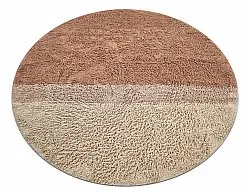 Runde tepper - Mareto Natural Cotton Shaggy (brun)