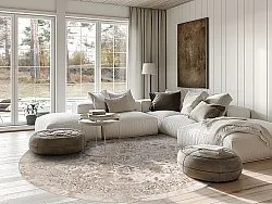 Rundt teppe - Mateur (beige)