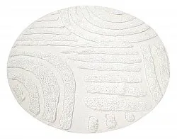 Runde tepper - Margo Natural Cotton Shaggy (offwhite)