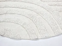 Runde tepper - Mavis Natural Cotton Shaggy (offwhite)