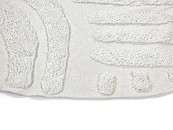 Runde tepper - Mavis Natural Cotton Shaggy (offwhite)
