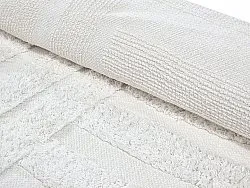 Runde tepper - Margo Natural Cotton Shaggy (offwhite)