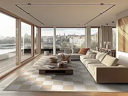 Wilton-teppe - Nevada (beige/hvit)