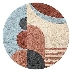 Runde tepper - Osmery Natural Cotton Shaggy (multi)