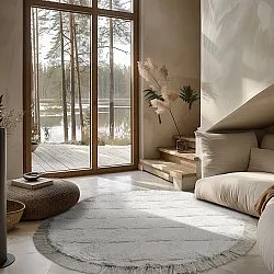 Runde tepper - Pamplona Natural Cotton Shaggy (offwhite)
