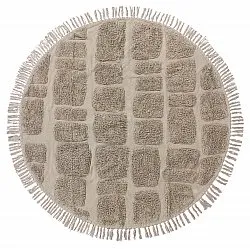 Runde tepper - Salem Natural Cotton Shaggy (taupe)