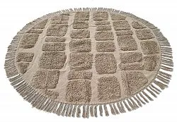 Runde tepper - Salem Natural Cotton Shaggy (taupe)