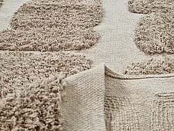 Runde tepper - Salem Natural Cotton Shaggy (taupe)