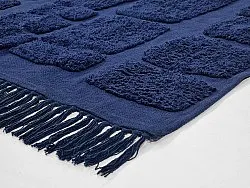 Ryetepper - Salem Natural Cotton Shaggy (mørke blå)