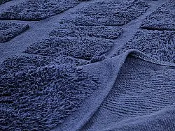 Ryetepper - Salem Natural Cotton Shaggy (mørke blå)