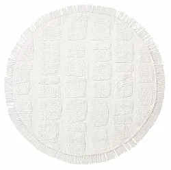 Runde tepper - Salem Natural Cotton Shaggy (offwhite)