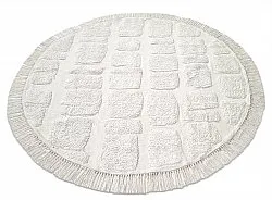 Runde tepper - Salem Natural Cotton Shaggy (offwhite)